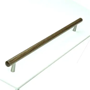 Click Here To Enlarge This Photo Of W7763-320-WAL M&period;Marcus Wooden Cabinet Pull Handle Tilaa Design 320mm Walnut Finish