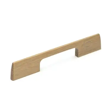 Click Here To Enlarge This Photo Of W7791-160-OAK M&period;Marcus Wooden Cabinet Pull Handle Slim Metro Design 160mm Oak Finish