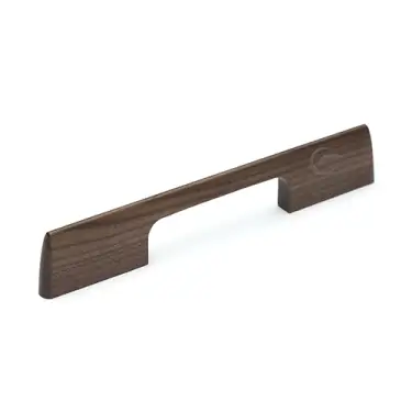 Click Here To Enlarge This Photo Of W7791-160-WAL M&period;Marcus Wooden Cabinet Pull Handle Slim Metro Design 160mm Walnut Finish