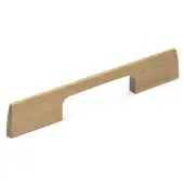 W7791-224-OAK M&period;Marcus Wooden Cabinet Pull Handle Slim Metro Design 224mm Oak Finish