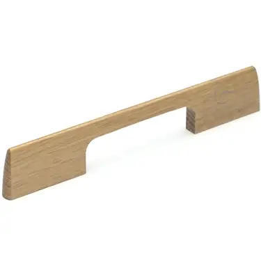 Click Here To Enlarge This Photo Of W7791-320-OAK M&period;Marcus Wooden Cabinet Pull Handle Slim Metro Design 320mm Oak Finish