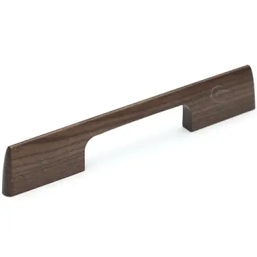 Click Here To Enlarge This Photo Of W7791-320-WAL M&period;Marcus Wooden Cabinet Pull Handle Slim Metro Design 320mm Walnut Finish
