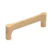 W7827-128-OAK M&period;Marcus Wooden Cabinet Pull Handle Gio Design 128mm Oak Finish