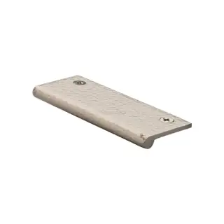 HAMEP100 38-SN Heritage Brass Hammered EP Edge Pull Cabinet Handle 100mm Satin Nickel finish