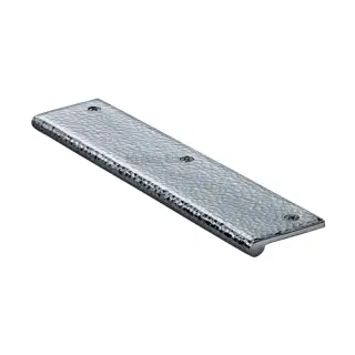 HAMEP200 38-PC Heritage Brass Hammered EP Edge Pull Cabinet Handle 200mm Polished Chrome finish