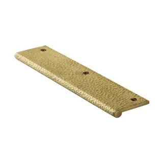 HAMEP200 38-SB Heritage Brass Hammered EP Edge Pull Cabinet Handle 200mm Satin Brass finish