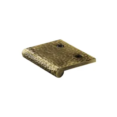 Click Here To Enlarge This Photo Of HAMEP50 38-AT Heritage Brass Hammered EP Edge Pull Cabinet Handle 50mm Antique Brass finish