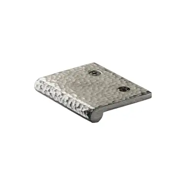 Click Here To Enlarge This Photo Of HAMEP50 38-SN Heritage Brass Hammered EP Edge Pull Cabinet Handle 50mm Satin Nickel finish