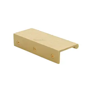 HAMEPR100 40-SB Heritage Brass Hammered EPR Edge Pull Cabinet Handle 100mm Satin Brass finish