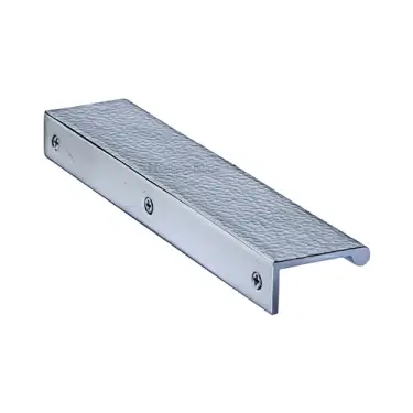 Click Here To Enlarge This Photo Of HAMEPR200 40-PC Heritage Brass Hammered EPR Edge Pull Cabinet Handle 200mm Polished Chrome finish