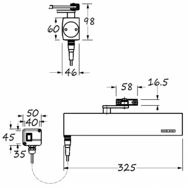 Click Here To Enlarge This Photo Of GEZE TS4000E Silver Power Size 1-6 Electro-Magnetic Overhead Door Closer &lpar;Hold Open or Free Swing&rpar;