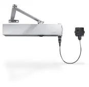 GEZE TS4000E Silver Power Size 1-6 Electro-Magnetic Overhead Door Closer &lpar;Hold Open or Free Swing&rpar;