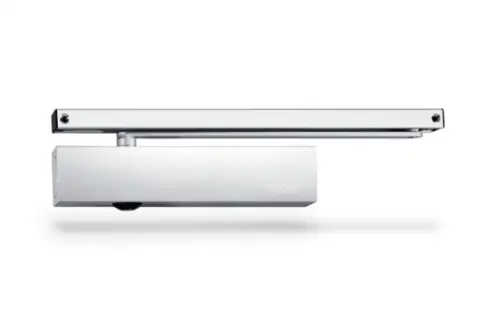 Click Here To Enlarge This Photo Of GEZE TS5000 Silver Power Size 2-6 Guide Rail Overhead Door Closer for hinge side fitting