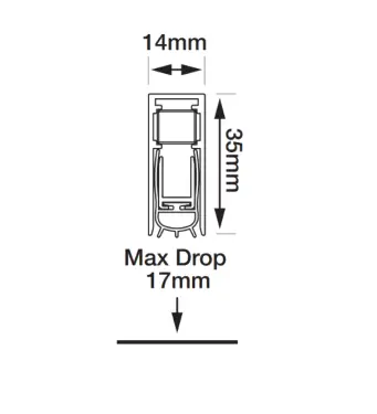 Click Here To Enlarge This Photo Of L31322 - FIRESTOP Superior 60 Drop Down Seal - 726mm