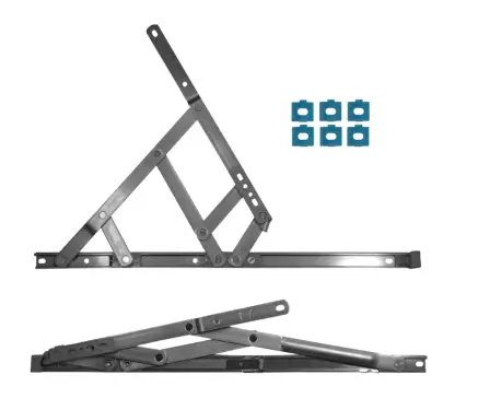 Click Here To Enlarge This Photo Of CH30119 - CHAMELEON Side Hung Restricted Friction Hinge With Packers 400mm Length x 13-17mm Stack Height RH