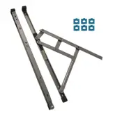 CH30155 - CHAMELEON Restricted Top Hung Friction Hinge Pair With Packers 13-17mm Stack - 300mm Length