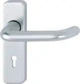 138S&sol;267U &lpar;AR200S&sol;12&rpar; Hoppe Sprung Lock Levers 57mm Centres - Satin Anodised Aluminium &lpar;2655908&rpar;