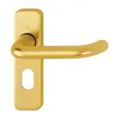 138S&sol;267U &lpar;AR200S&sol;14&rpar; Hoppe Sprung Oval Profile Lock Levers 48&period;5mm Centres - Gold Anodised Aluminium &lpar;2698684&rpar;