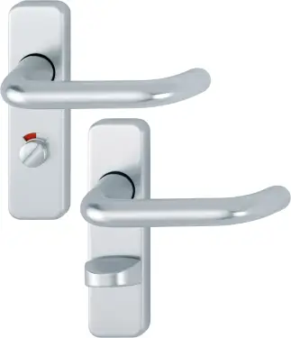 Click Here To Enlarge This Photo Of 138S&sol;267UR &lpar;AR200S&sol;15&rpar; Hoppe Sprung Bathroom Levers 57mm Centres - Satin Anodised Aluminium &lpar;2655975&rpar;