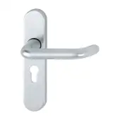 138S&sol;2600 &lpar;AR200S&sol;33&rpar; Hoppe Sprung Euro Profile Lock Levers 47&period;6mm Centres - Satin Anodised Aluminium &lpar;87108217&rpar;