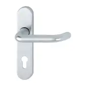 138S&sol;2600 &lpar;AR200S&sol;33-SP-72&rpar; Hoppe Sprung Euro Profile Lock Levers 72mm Centres - Satin Anodised Aluminium &lpar;2654518&rpar;