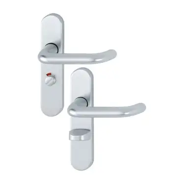 Click Here To Enlarge This Photo Of 138S&sol;2600 &lpar;AR200S&sol;35&rpar; Hoppe Sprung Bathroom Levers 57mm Centres - Satin Anodised Aluminium &lpar;87108222&rpar;