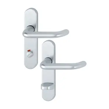 Click Here To Enlarge This Photo Of 138S&sol;2600 &lpar;AR200S&sol;35-SP-78&rpar; Hoppe Sprung Bathroom Levers 78mm Centres - Satin Anodised Aluminium &lpar;2654631&rpar;