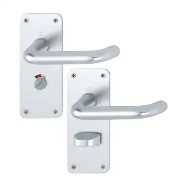 Click Here To Enlarge This Photo Of 138S&sol;306 &lpar;AR200S&sol;25-SP-RH&rpar; Hoppe Sprung Bathroom Levers &ndash; Right Hand 57mm Centres - Satin Anodised Aluminium &lpar;2698836&rpar;