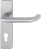 E138F&sol;202K-A4 &lpar;AR361&sol;13-72&rpar; Hoppe Euro Profile Levers 72mm Centres on Plate - Satin Stainless Steel &lpar;87100968&rpar;