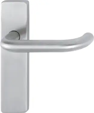Click Here To Enlarge This Photo Of E138F&sol;202K-A4 &lpar;AR361&sol;11&rpar; Hoppe Long Plate Latch Levers - Satin Stainless Steel &lpar;87100962&rpar;