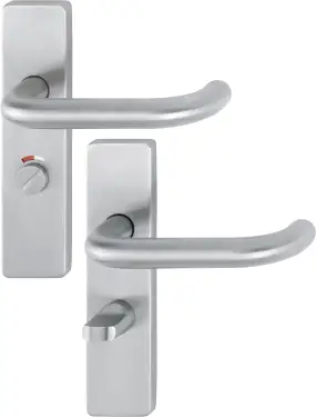 Click Here To Enlarge This Photo Of E138F&sol;202K-A4 &lpar;AR361&sol;15&rpar; Hoppe Bathroom Levers 57mm Centres - Satin Stainless Steel &lpar;87100974&rpar;