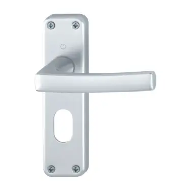 Click Here To Enlarge This Photo Of 1107&sol;267-OZ Hoppe Dubayy Oval Profile Lock Levers - Satin Anodised Aluminium &lpar;3836006&rpar;