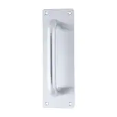 AR205&sol;150FF-P Hoppe 19mm Dia x 150mm &lpar;225mm Plate&rpar; Pull Handle on Plate - Satin Anodised Aluminium &lpar;8504277&rpar;