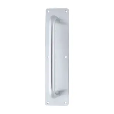 Click Here To Enlarge This Photo Of AR205&sol;300FF-P Hoppe 19mm Dia x 300mm &lpar;375mm Plate&rpar; Pull Handle on Plate - Satin Anodised Aluminium &lpar;8504291&rpar;