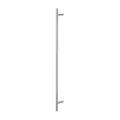 AR3625&sol;1200BF-CR-GD Hoppe 25mm x 1200mm Cranked T Bar Pull Handle &lpar;Bolt Through Fixings For Glass Doors&rpar; - Satin Stainless Steel &lpar;87141958&rpar;