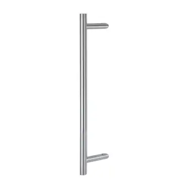 Click Here To Enlarge This Photo Of AR3626&sol;600BF-CR-GD Hoppe 32mm x 600mm Cranked T Bar Pull Handle &lpar;Bolt Fixings For Glass Doors&rpar; - Satin Stainless Steel &lpar;87142014&rpar;