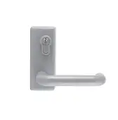 AR885L-SE Hoppe External Lever Operated Outside Access Device c&sol;w Cylinder - Silver &lpar;50015606&rpar;