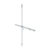 AR8808-SE Hoppe Touchbar Double Rebated Door Set - Silver &lpar;87139032&rpar;
