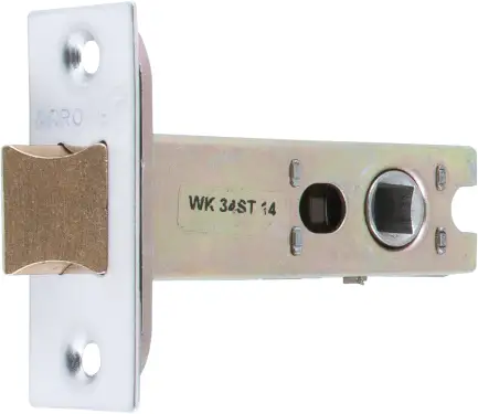 Click Here To Enlarge This Photo Of AR8019-76-SC&sol;PB Hoppe Heavy Duty Tubular Mortice Latch 76mm - Satin Chrome &sol; Polished Brass &lpar;87101329&rpar;