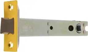 AR8019-128-SC&sol;PB Hoppe Heavy Duty Tubular Mortice Latch 128mm - Satin Chrome &sol; Polished Brass &lpar;87101345&rpar;