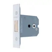 AR8031-76-SC Hoppe Square Case Bathroom Deadbolt 76mm - Satin Chrome &lpar;87109141&rpar;