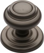 V905-MB Heritage Brass Centre Door Knob Round Design 3 &half;" Matt Bronze Finish