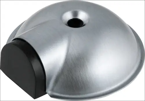 Click Here To Enlarge This Photo Of AR334I Hoppe Circular Cover Heavy Duty Floor Stop - Satin Stainless Steel &lpar;50015308&rpar;
