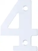 AR140&sol;4 Hoppe 50mm Numeral 4 - Satin Anodised Aluminium &lpar;8500749&rpar;