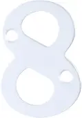AR140&sol;8 Hoppe 50mm Numeral 8 - Satin Anodised Aluminium &lpar;8500777&rpar;