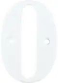 AR740-0-WHT Hoppe 79mm Face Fix Numeral 0 - White &lpar;87143519&rpar;