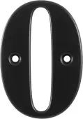 AR740-0-BLK Hoppe 79mm Face Fix Numeral 0 - Black &lpar;87143526&rpar;