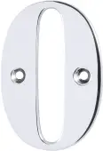 AR740-0-PCH Hoppe 79mm Face Fix Numeral 0 - Polished Chrome &lpar;87143540&rpar;