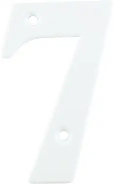 Click Here To Enlarge This Photo Of AR740-7-WHT Hoppe 79mm Face Fix Numeral 7 - White &lpar;87143715&rpar;