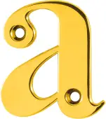 AR740-A-PBR Hoppe 55mm Face Fix Letter A - Polished Brass &lpar;50000056&rpar;